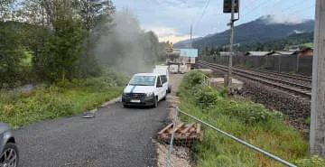 Brand-im-Freien
