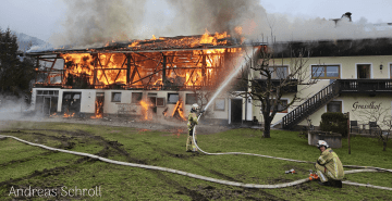 Brand-Bauernhaus