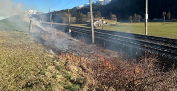 Brand-Bahndamm