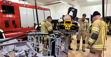 Drehleiter-Maschinistenübung