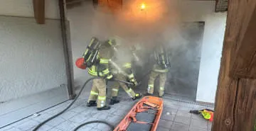 Zugsübung und Feuerbrennen