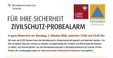 Zivilschutz-Probealarm